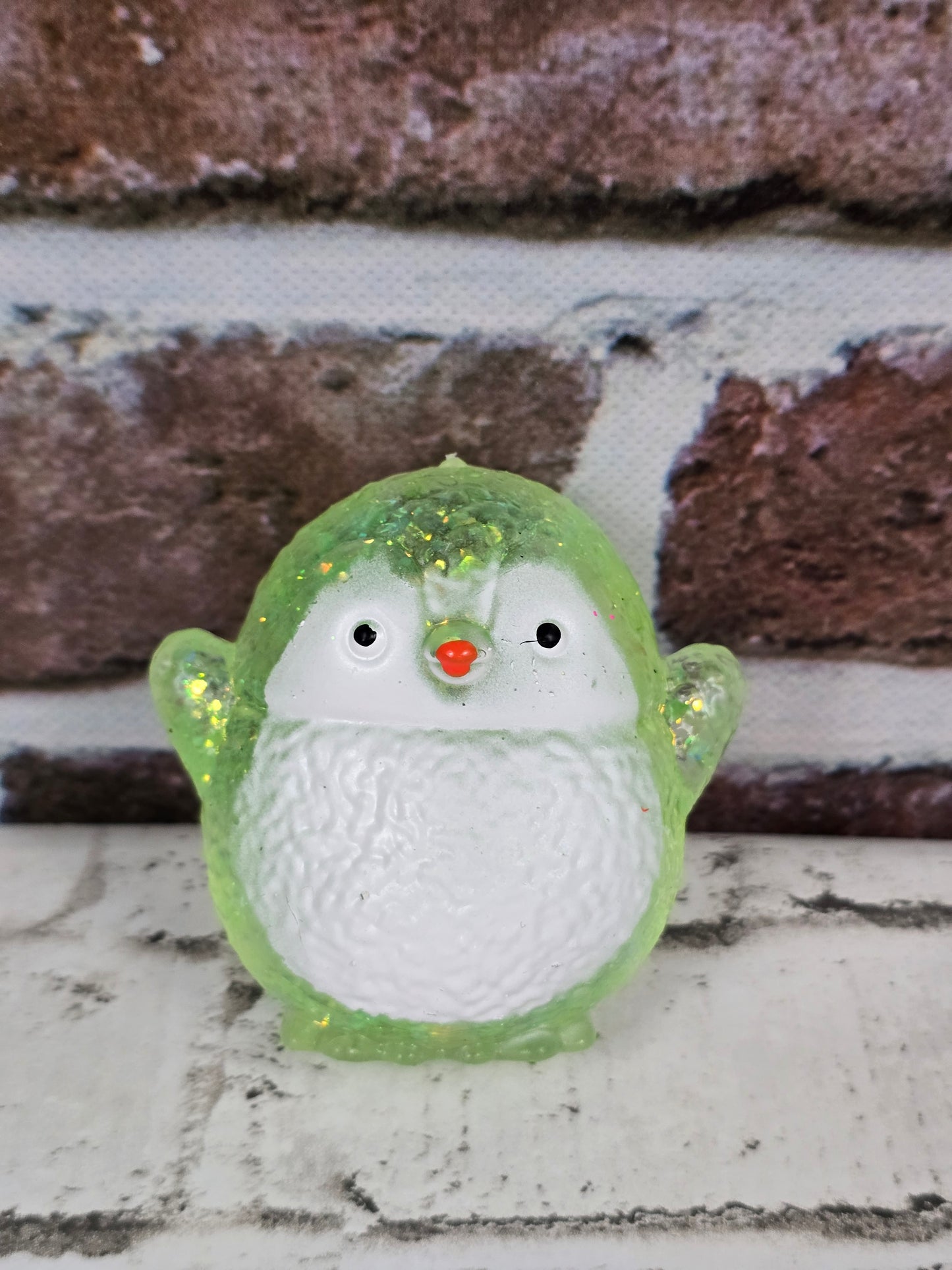 Glitter Penguin Squishies – Extra Slow‑Release Maltose – Firmer Sensory Squeeze – 4 Sparkling Colors