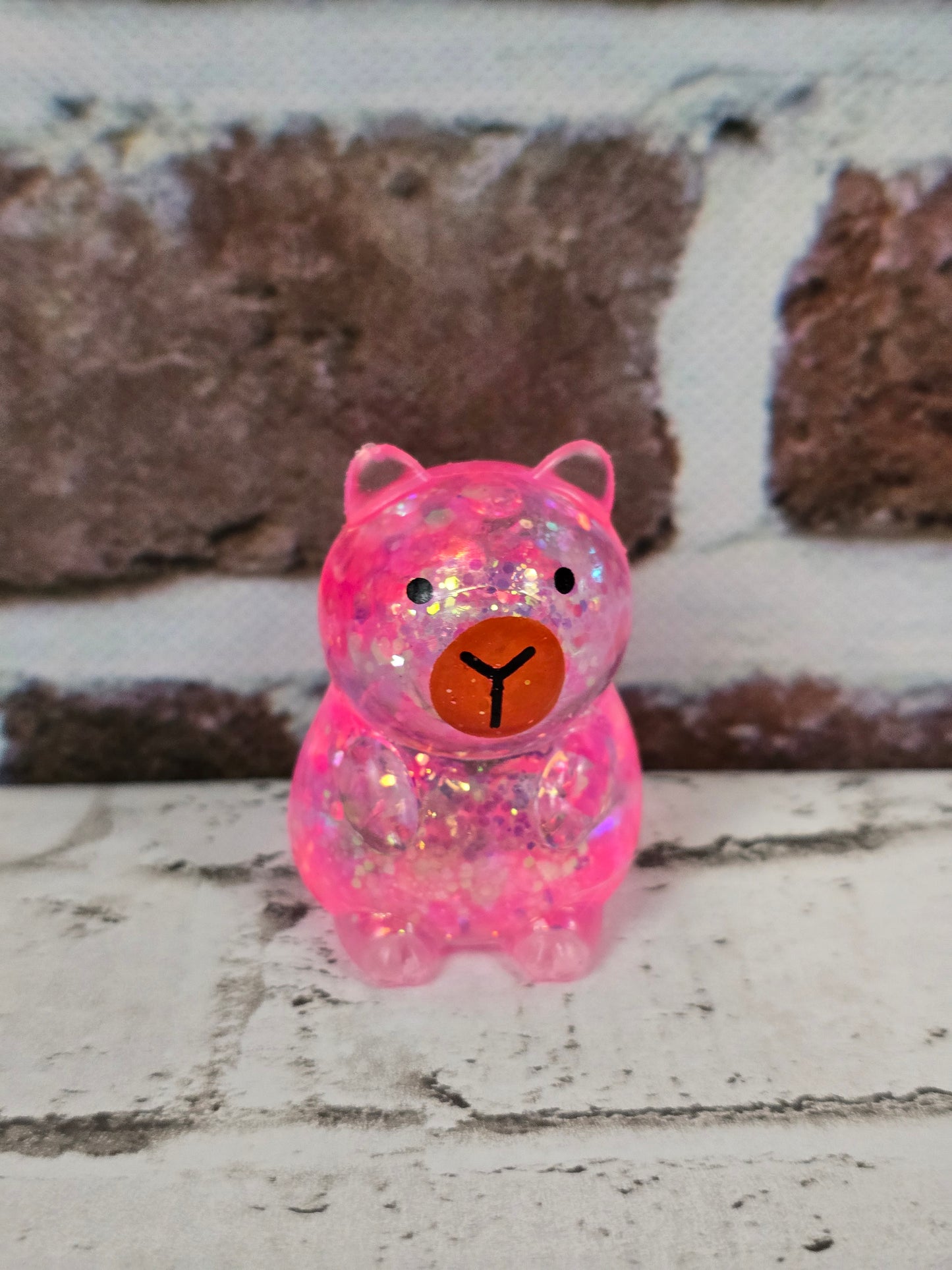 Glitter Capybara Squishies – Mini 2" x 1" Slow‑Rise Maltose – 4 Sparkling Colors