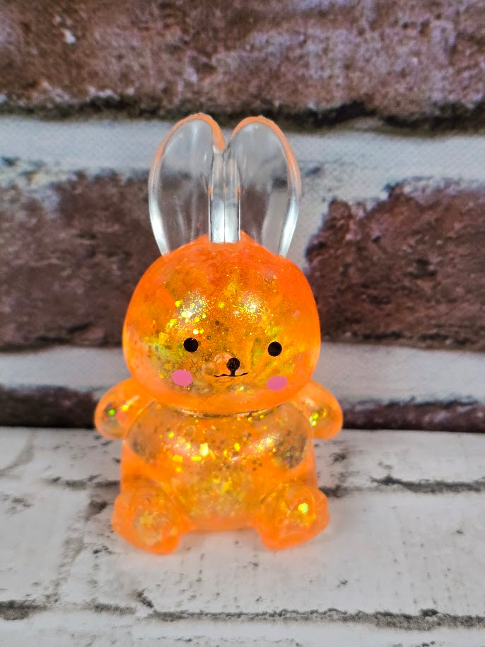 Glitter Bunny Squishies – Slow‑Release Maltose – 5 Sparkling Colors