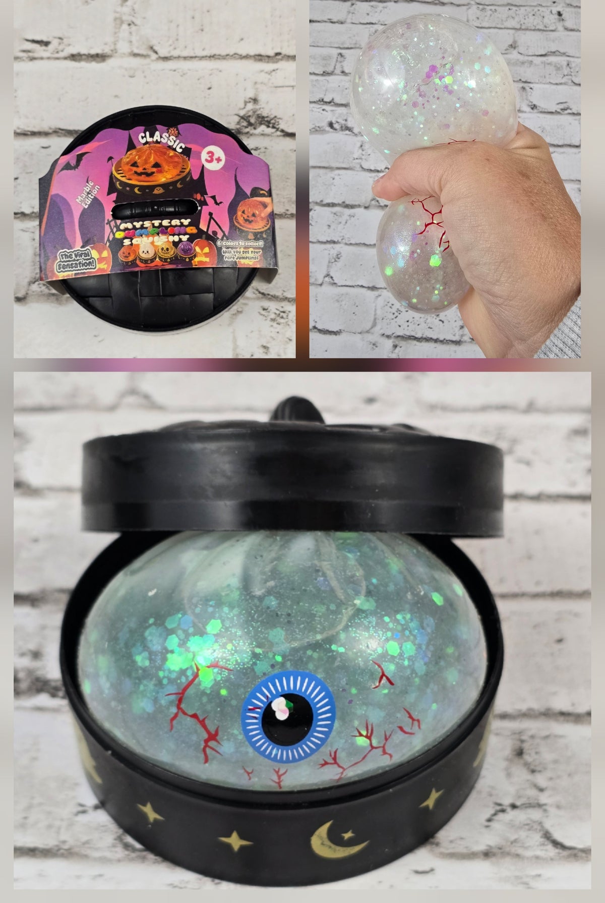 Halloween Squishy Dumplings in Halloween Steamer Case