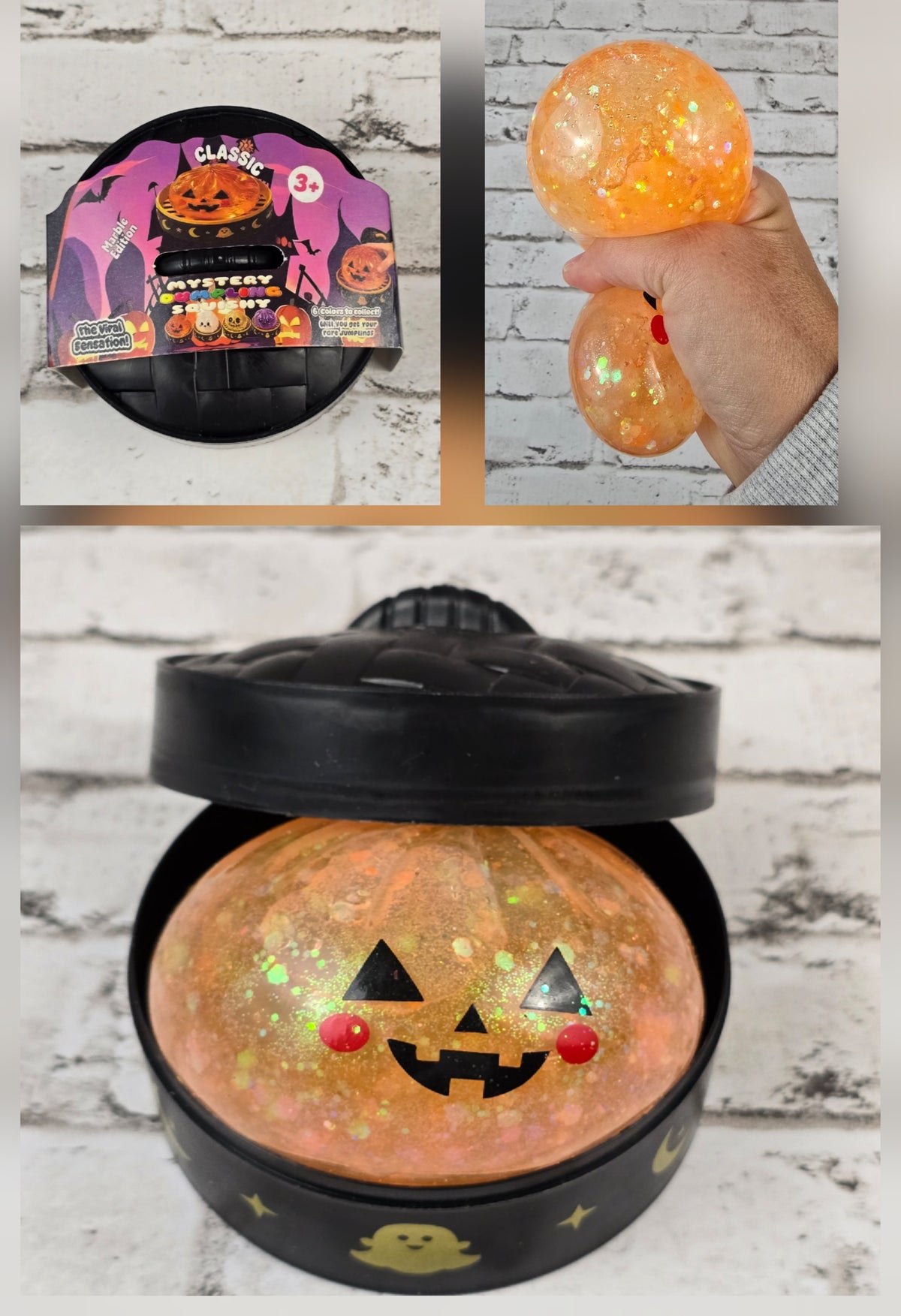 Halloween Squishy Dumplings in Halloween Steamer Case