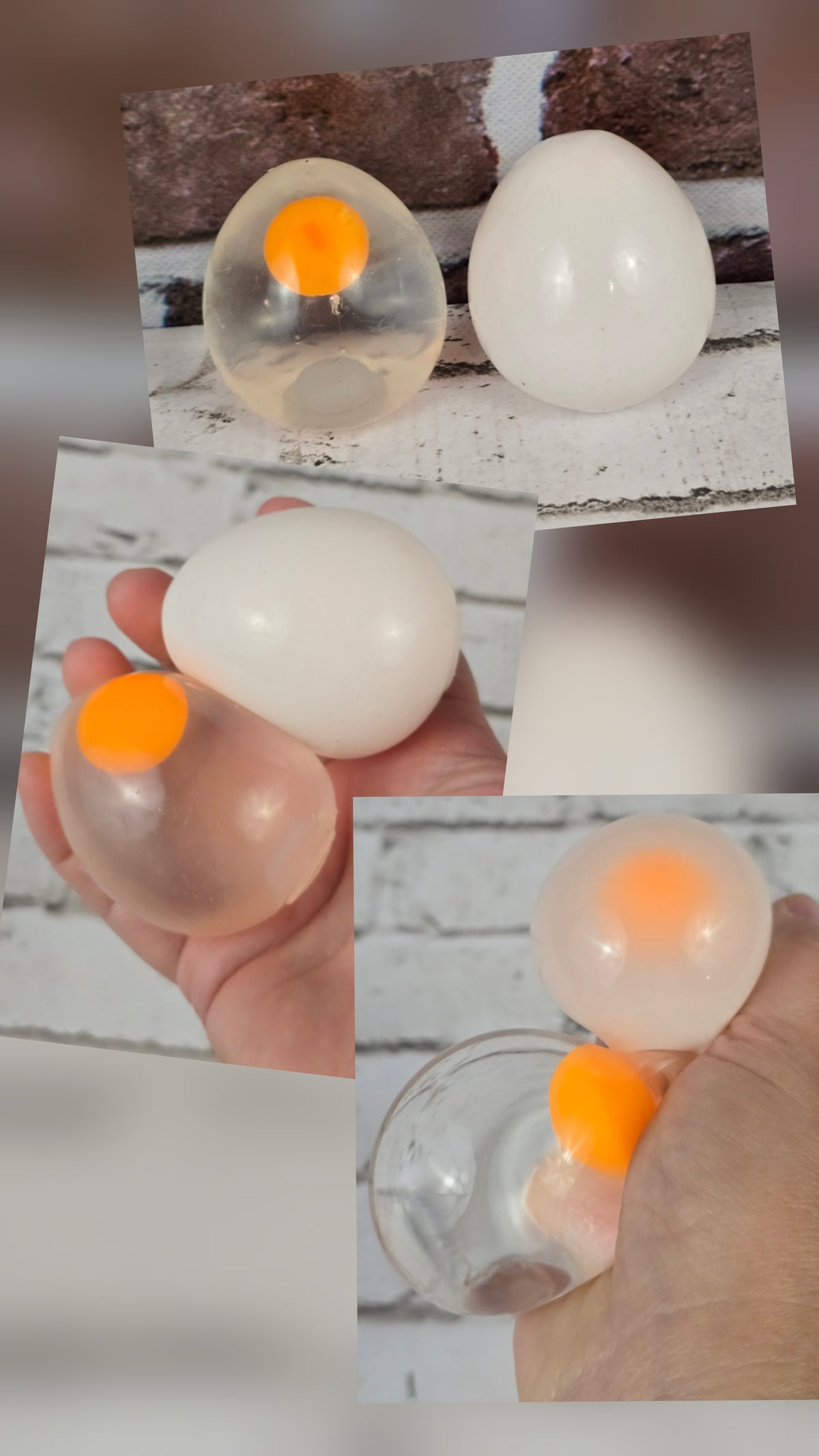 2.5" Egg Splat Ball – Ultra‑Sticky Sensory Throw Toy (Residue‑Forming) - Multiple Options Available