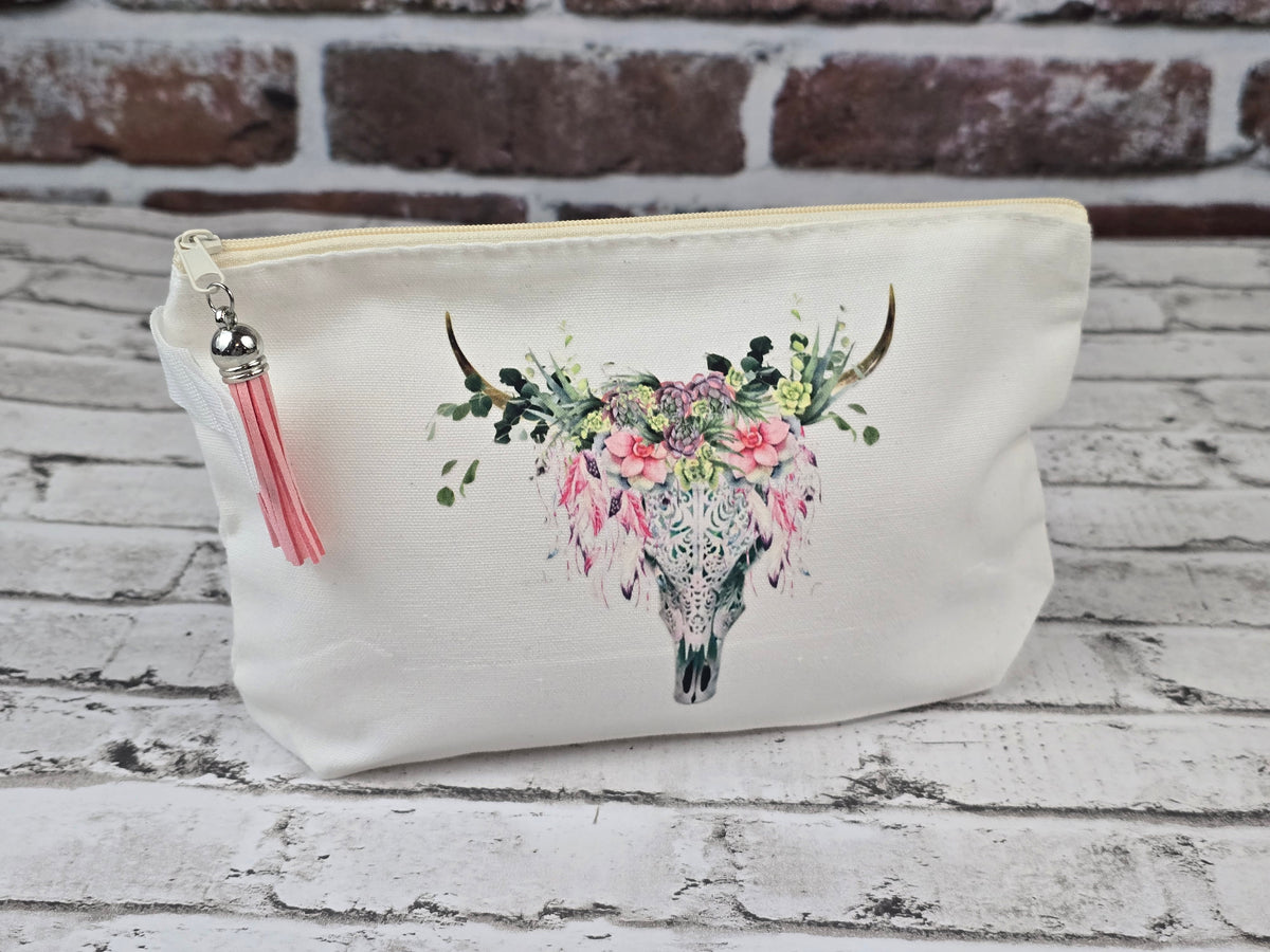 Boho Western Themed Zipper Pouch Collection – Choose Your Design