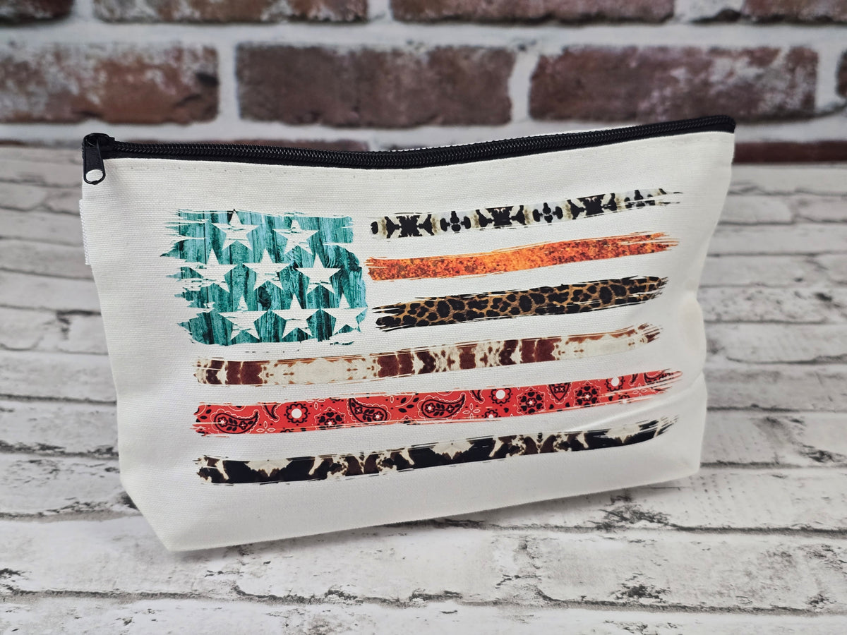 Boho Western Themed Zipper Pouch Collection – Choose Your Design