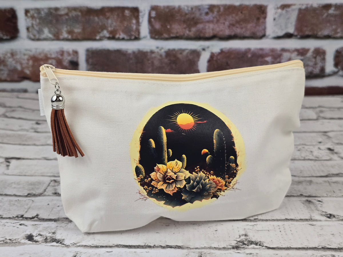 Boho Western Themed Zipper Pouch Collection – Choose Your Design