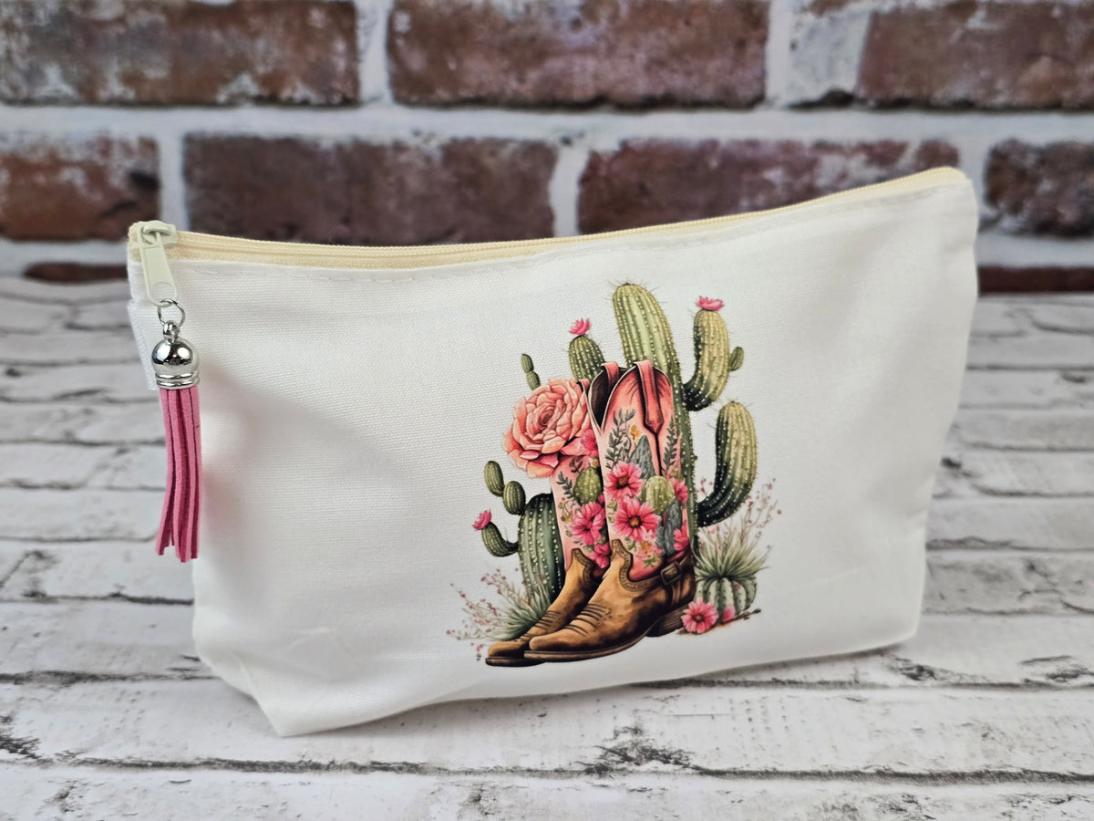 Western Country Themed Zipper Pouch Collection – Choose Your Design