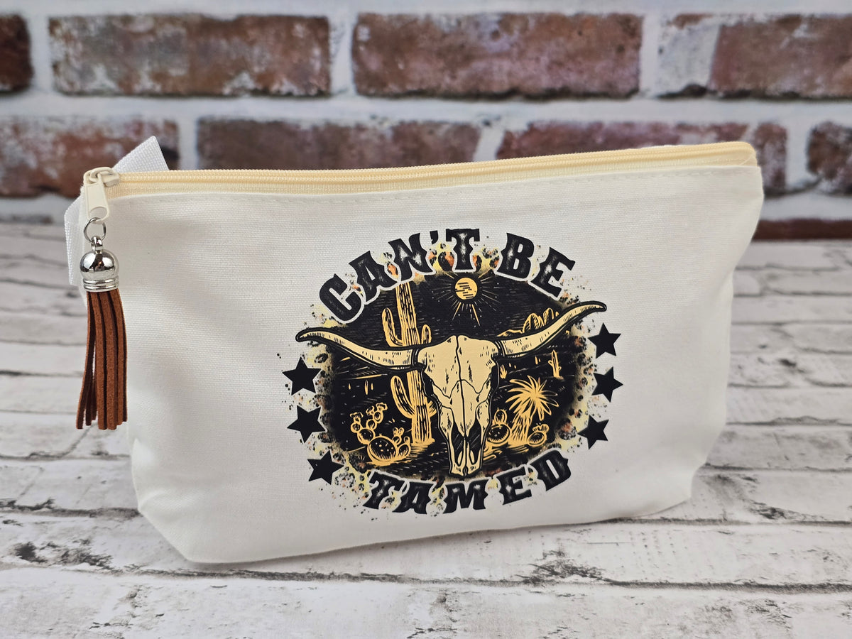 Boho Western Themed Zipper Pouch Collection – Choose Your Design