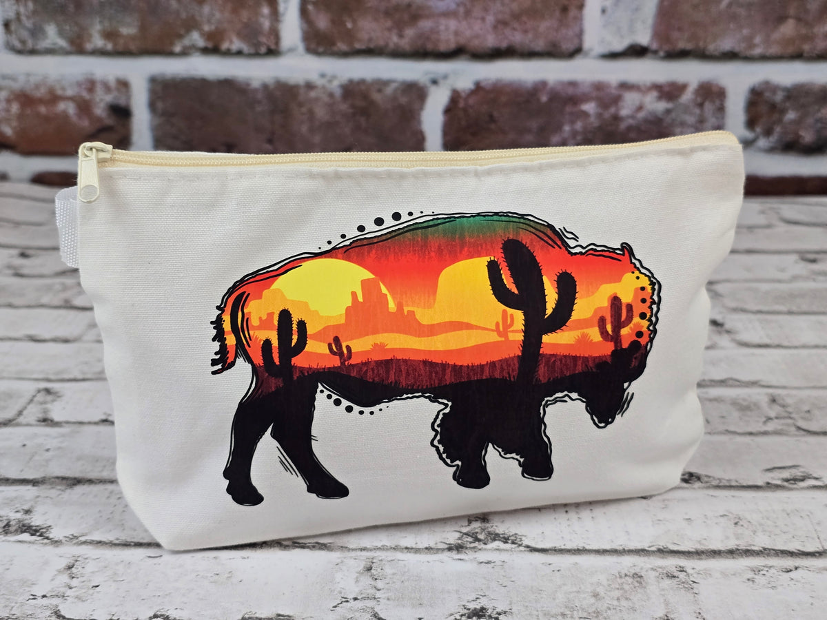 Boho Western Themed Zipper Pouch Collection – Choose Your Design