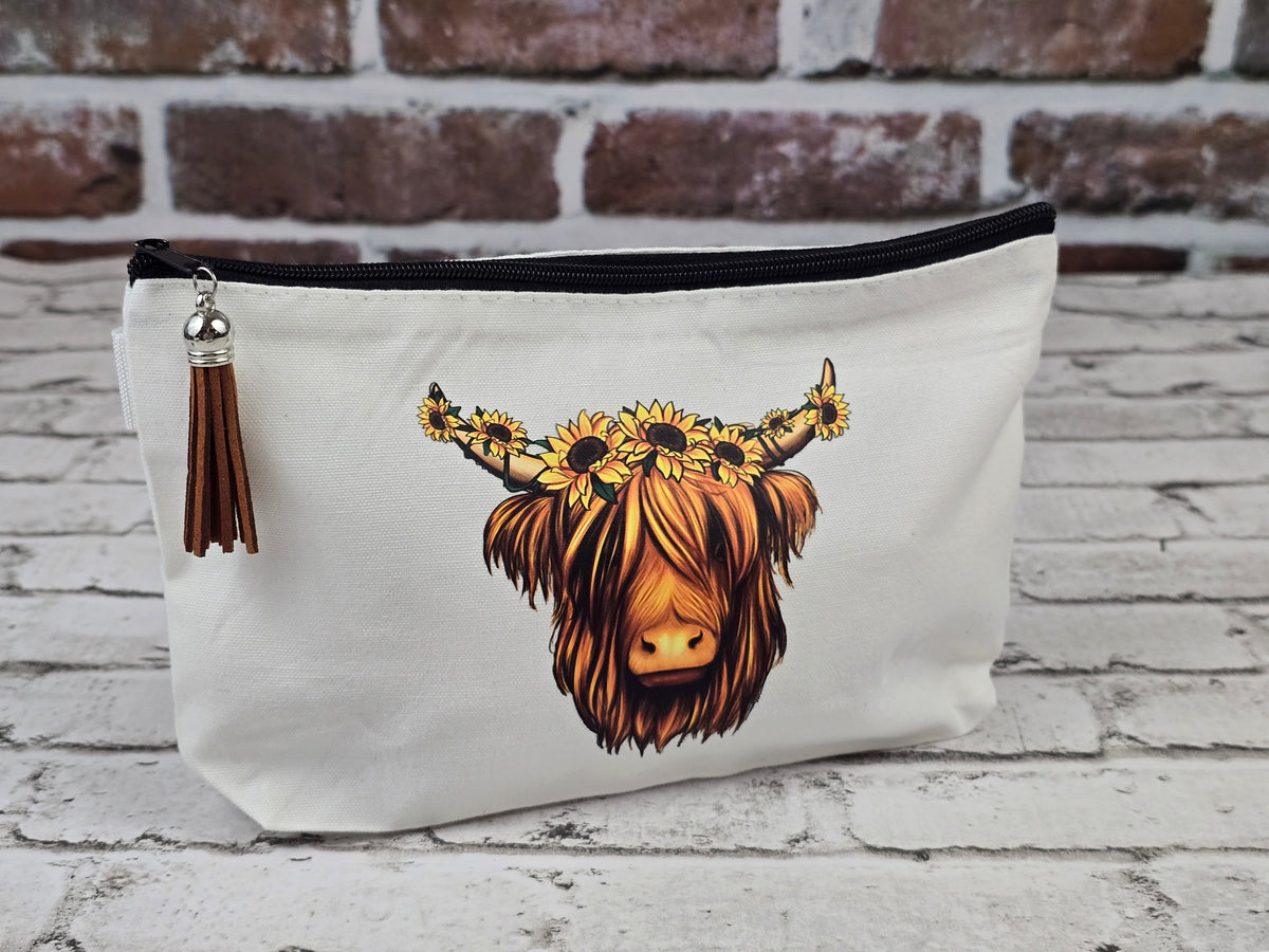 Cow‑Themed Zipper Pouch Collection – Choose Your Design
