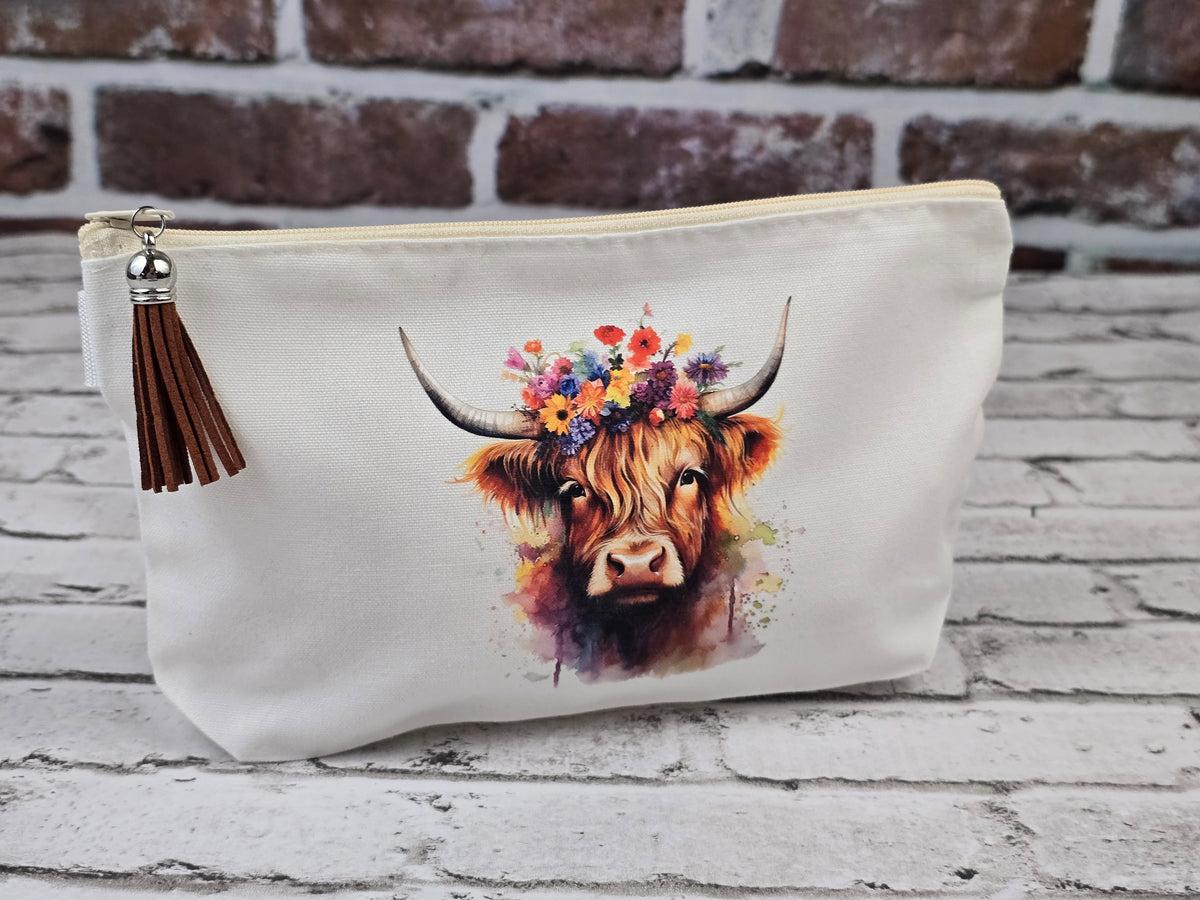 Cow‑Themed Zipper Pouch Collection – Choose Your Design