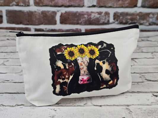 Cow‑Themed Zipper Pouch Collection – Choose Your Design
