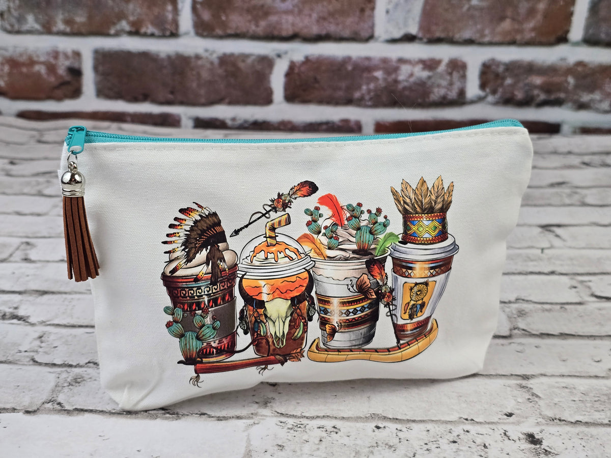 Coffee Zipper Pouch Collection - Choose Your Design