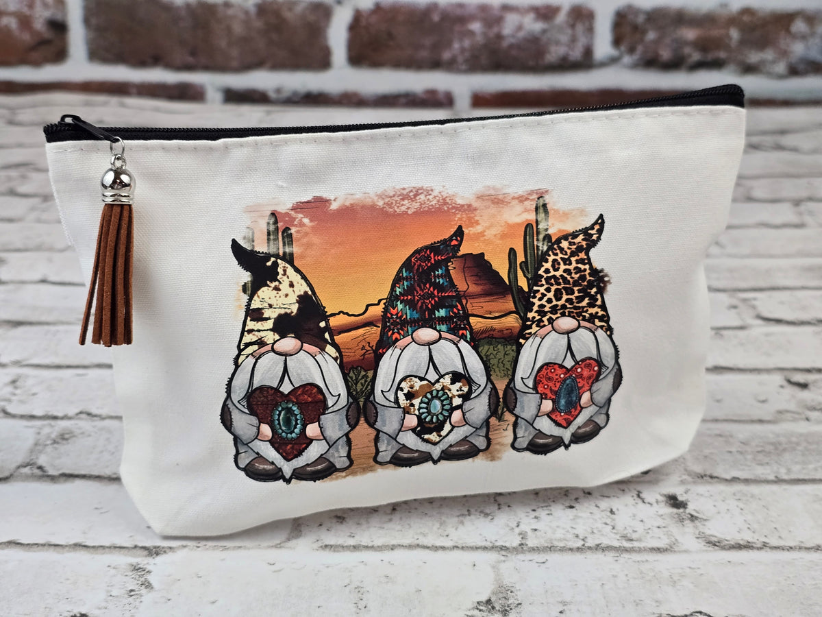 Gnome Zipper Pouch Collection – Choose Your Design