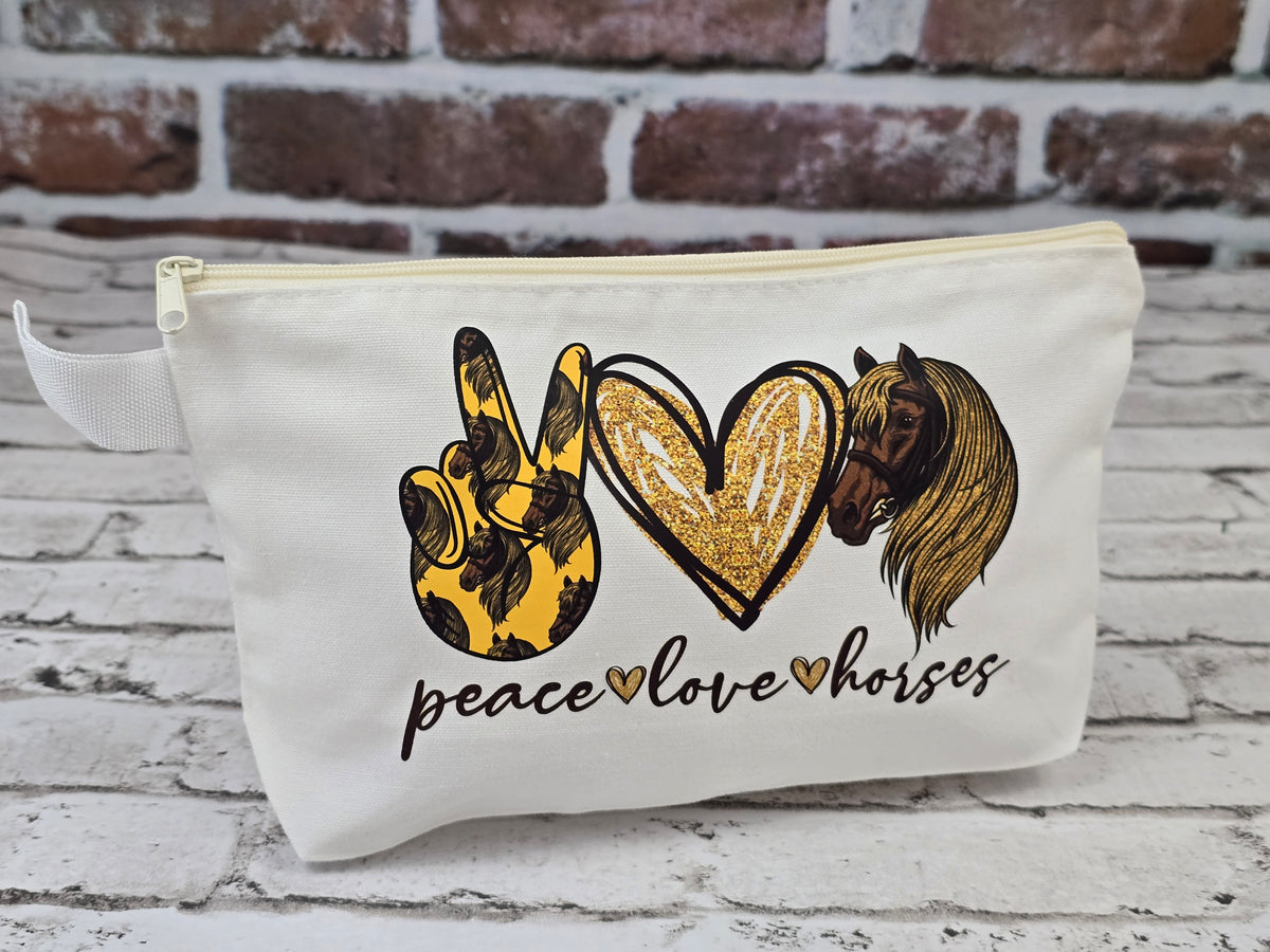Horse Zipper Pouch Collection – Choose Your Design