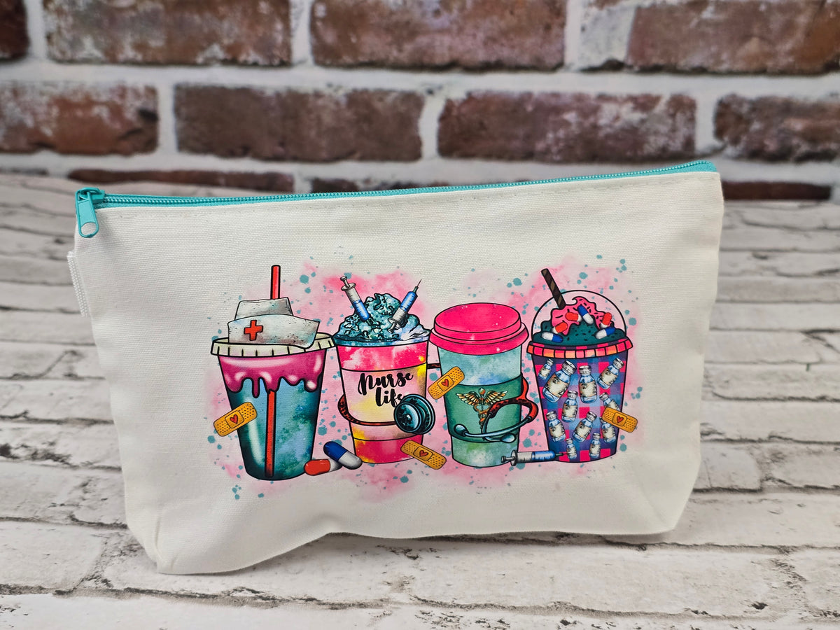 Nurse Zipper Pouch Collection – Choose Your Design