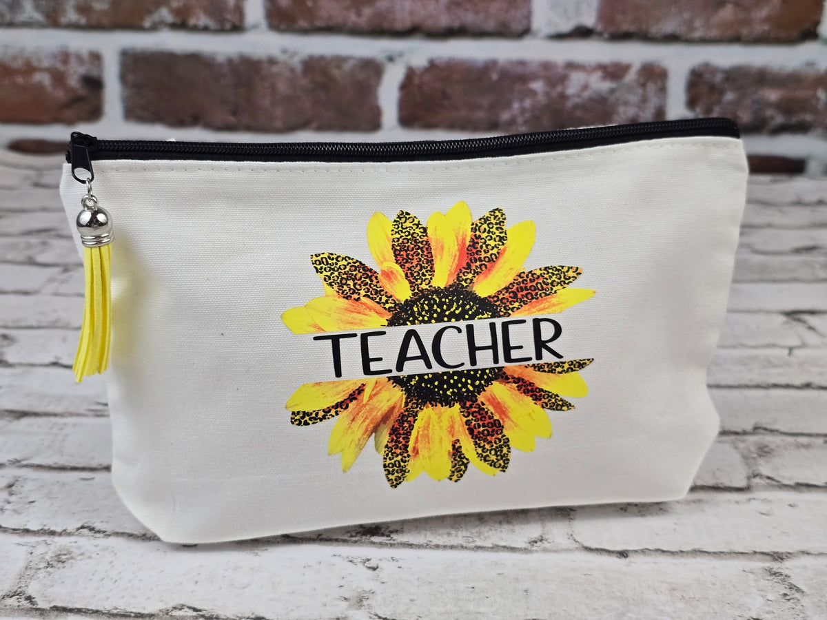 Teacher & Bus Driver Zipper Pouch Collection – Choose Your Design