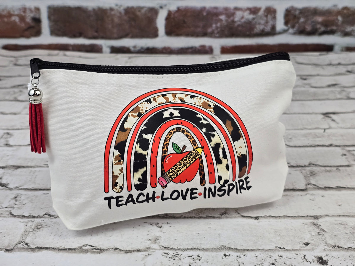 Teacher & Bus Driver Zipper Pouch Collection – Choose Your Design