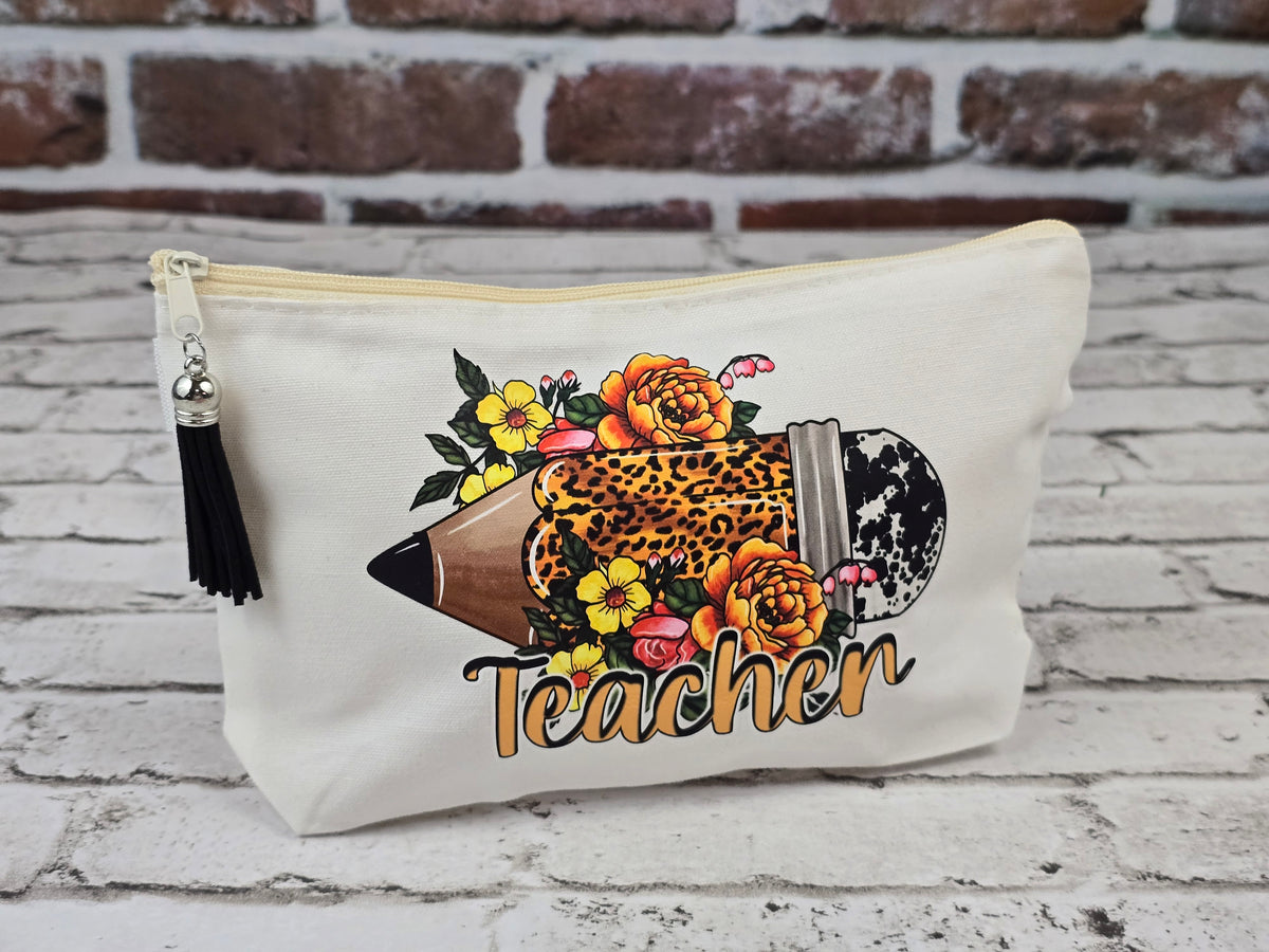 Teacher & Bus Driver Zipper Pouch Collection – Choose Your Design
