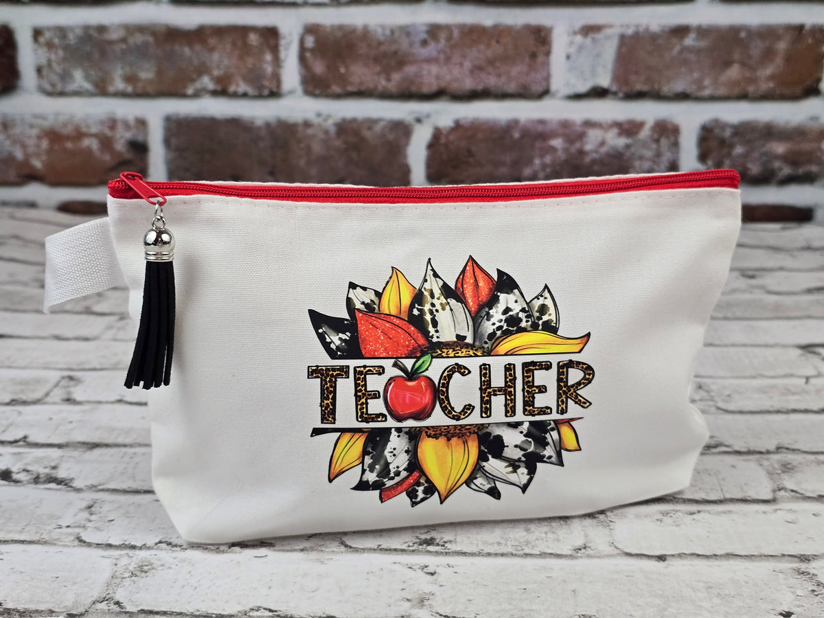Teacher & Bus Driver Zipper Pouch Collection – Choose Your Design