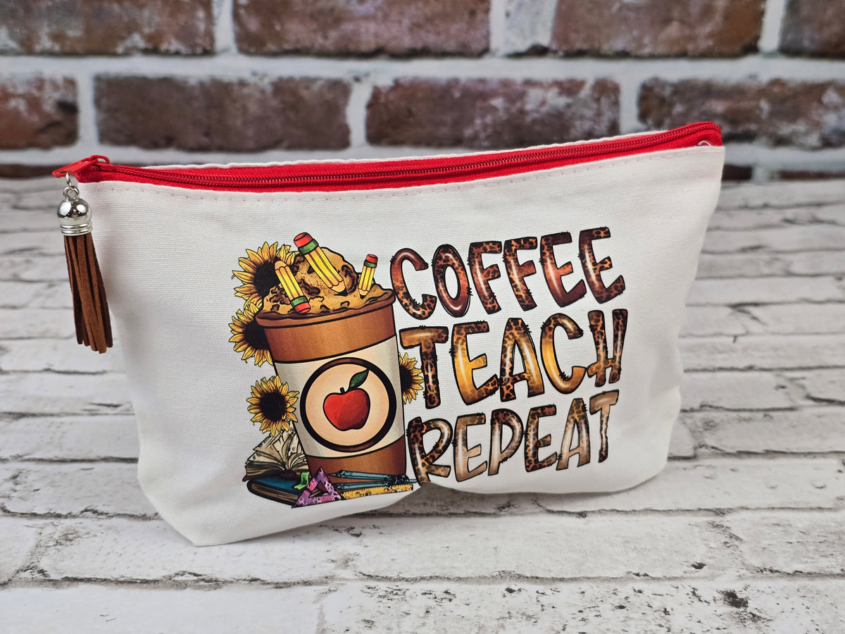 Teacher & Bus Driver Zipper Pouch Collection – Choose Your Design