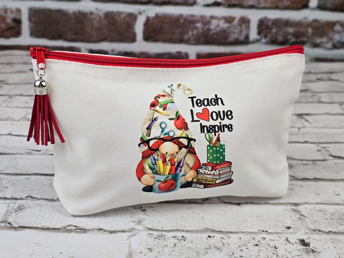 Teacher & Bus Driver Zipper Pouch Collection – Choose Your Design