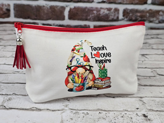 Teacher & Bus Driver Zipper Pouch Collection – Choose Your Design
