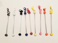 Beadable Bead Bar Clips with Lobster Clasp – Multiple Colors Available