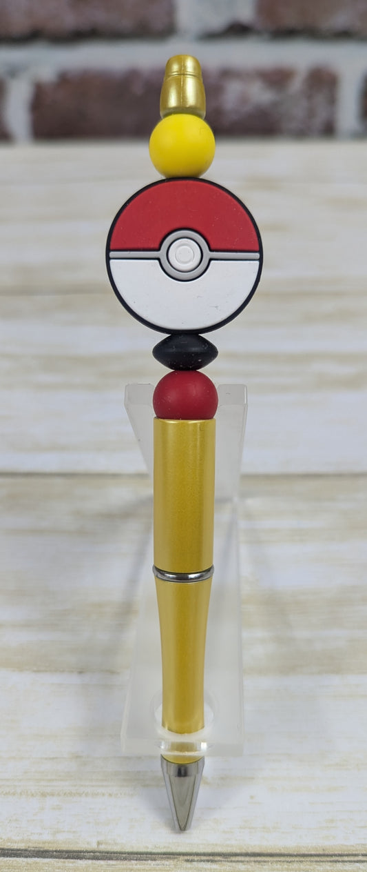 Pokéball Beaded Pens