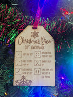 Christmas Dice Gift Exchange Game Ornament (Includes 1 Dice)