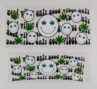 40 oz Ready to Apply UV DTF 2-piece wrap set - 420 - Multiple Designs Available