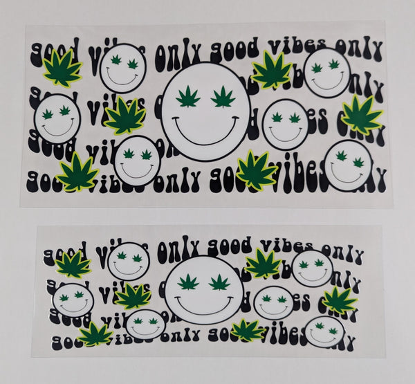 40 oz Ready to Apply UV DTF 2-piece wrap set - 420 - Multiple Designs Available
