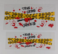 40 oz Ready to Apply UV DTF 2-piece wrap set - Horror & Crime Shows - Multiple Designs Available