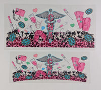 40 oz Ready to Apply UV DTF 2-piece wrap set - Occupations - Multiple Designs Available