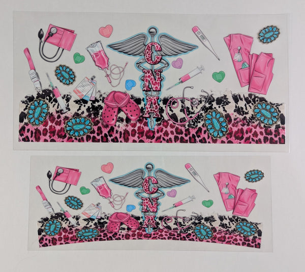 40 oz Ready to Apply UV DTF 2-piece wrap set - Occupations - Multiple Designs Available
