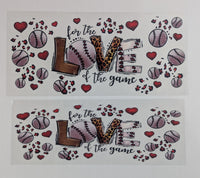 40 oz Ready to Apply UV DTF 2-piece wrap set - Sports - Multiple Designs Available