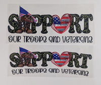 40 oz Ready to Apply UV DTF 2-piece wrap set - Support our Troops and Veterans
