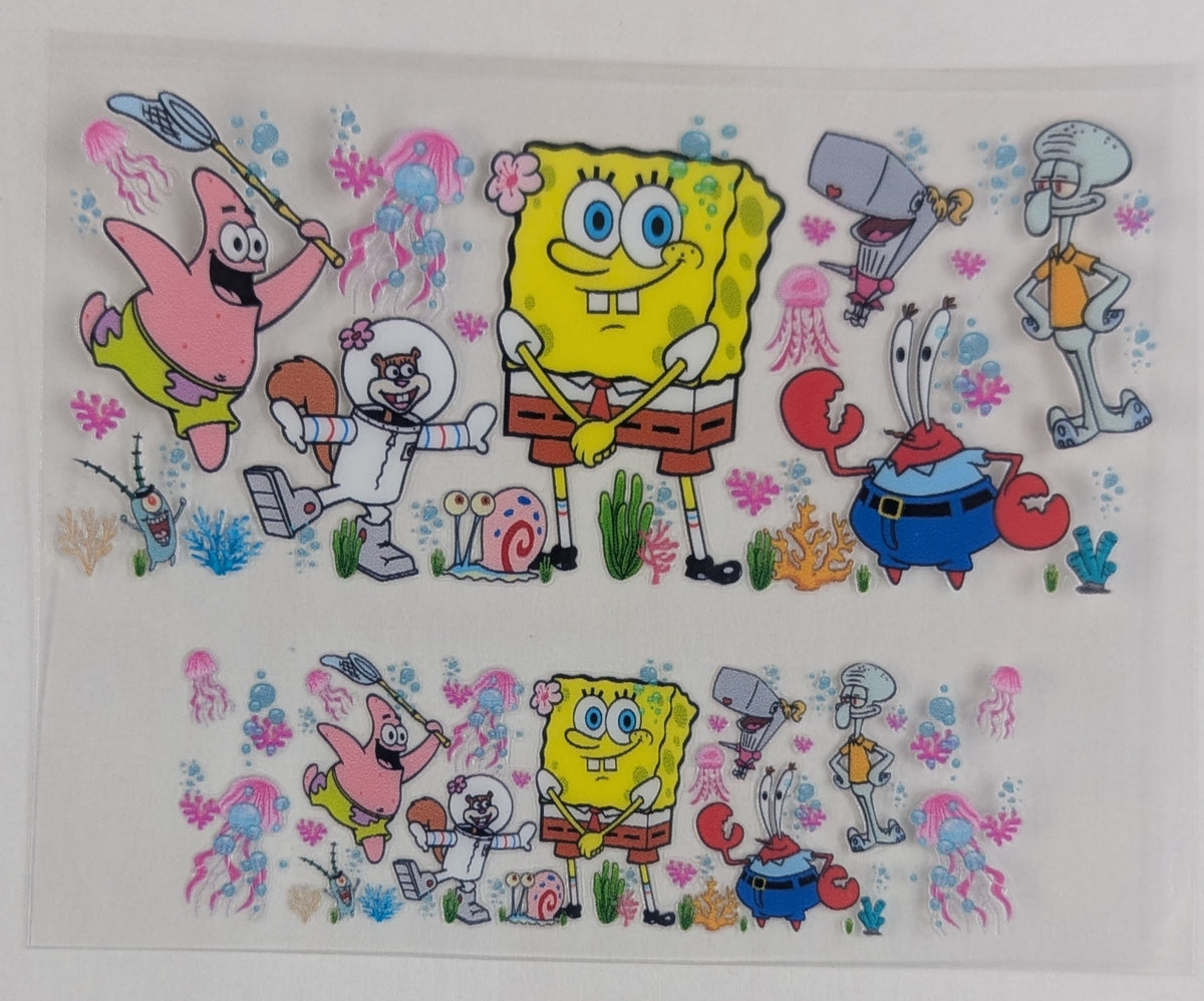 Spongeguy Mini Tumbler Keychain UV/DTF Wraps - Sponge Guy - Multiple Designs Ava ...