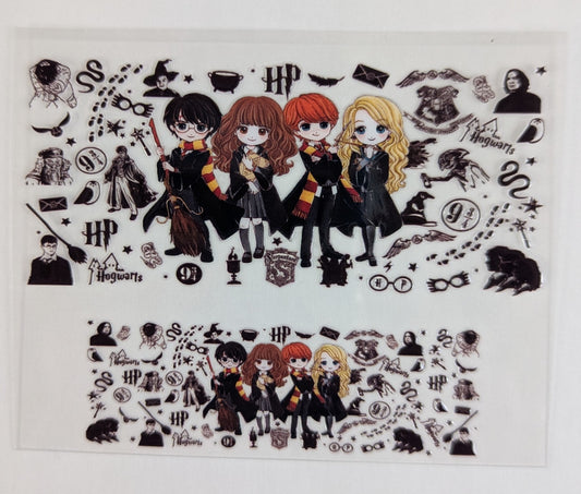 Mini Tumbler Keychain UV/DTF Wraps - Wizards - Multiple Designs Available