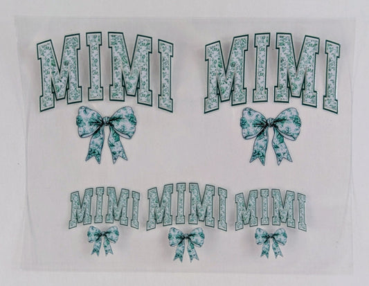 Mini Tumbler Keychain UV/DTF Wraps - Mimi - Multiple Designs Available