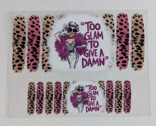 Mini Tumbler Keychain UV/DTF Wraps - Glam - Multiple Designs Available