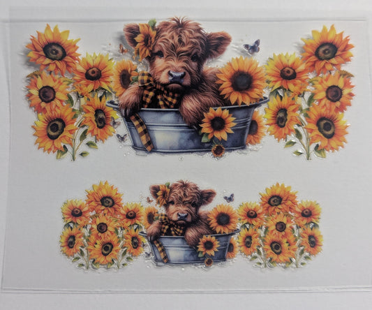 Mini Tumbler Keychain UV/DTF Wraps - Cows 2 - Multiple Designs Available