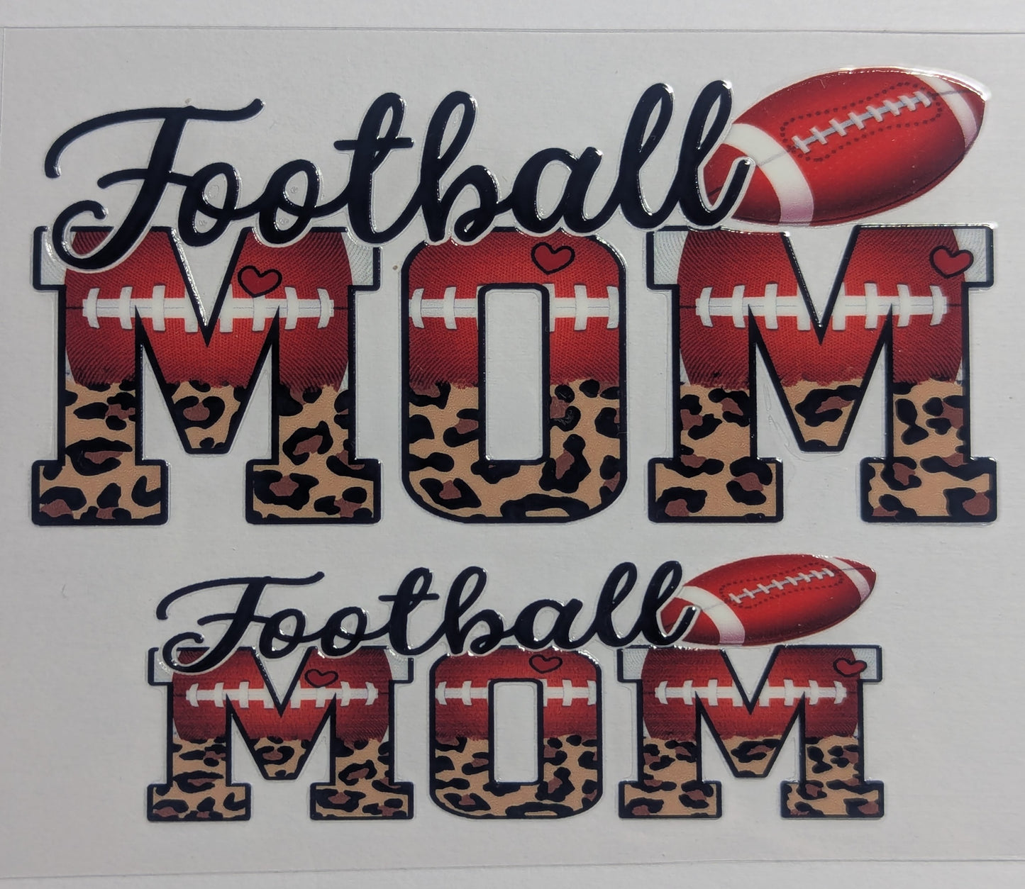 Mini Tumbler Keychain UV/DTF Wraps - Football Mom - Multiple Designs Available