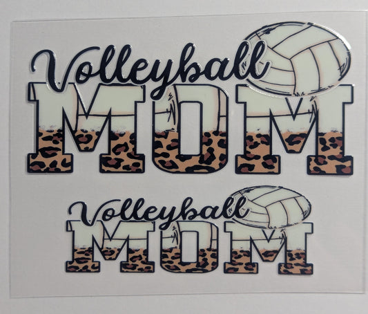 Mini Tumbler Keychain UV/DTF Wraps - Volleyball Mom - Multiple Designs Available