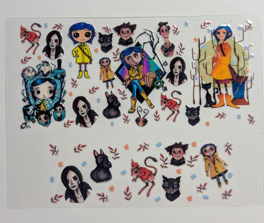 Mini Tumbler Keychain UV/DTF Wraps - Coraline