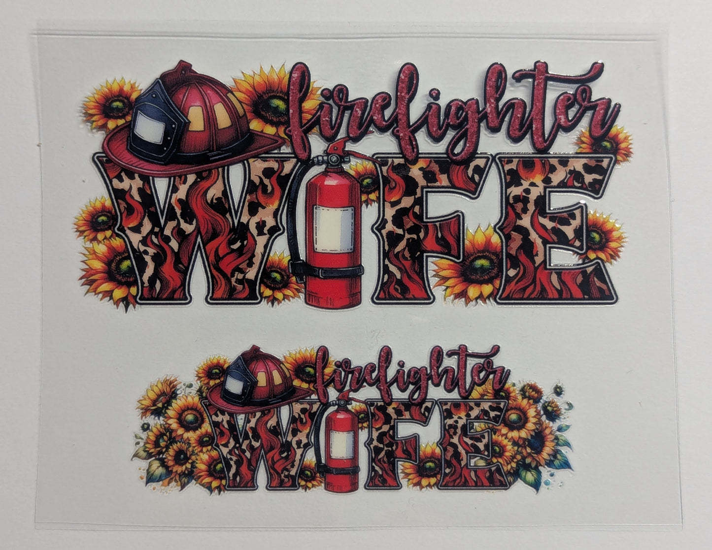 Mini Tumbler Keychain UV/DTF Wraps - Firefighter - Multiple Designs Available