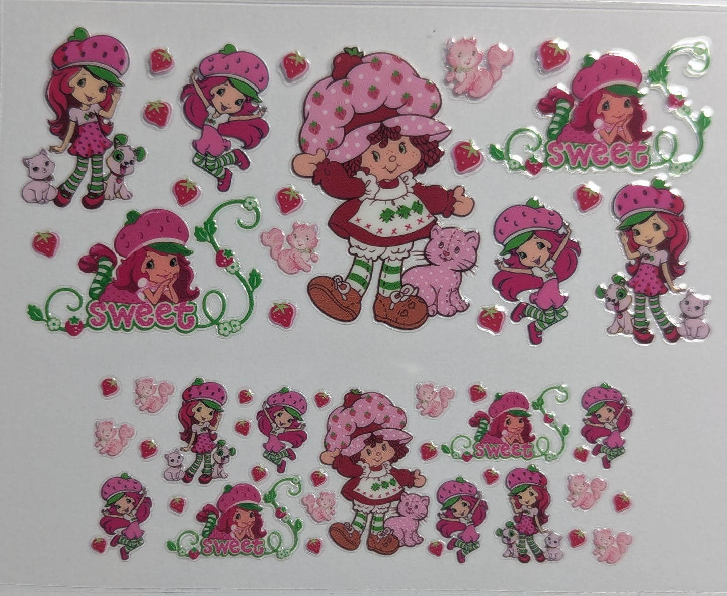 Mini Tumbler Keychain UV/DTF Wraps - Strawberry Girl 2 - Multiple Designs Available