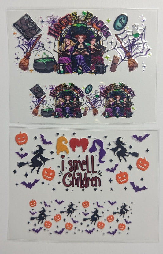 Mini Tumbler Keychain UV/DTF Wraps - Witches 2 - Multiple Designs Available