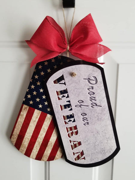 Proud of our Veteran - Door Hanger