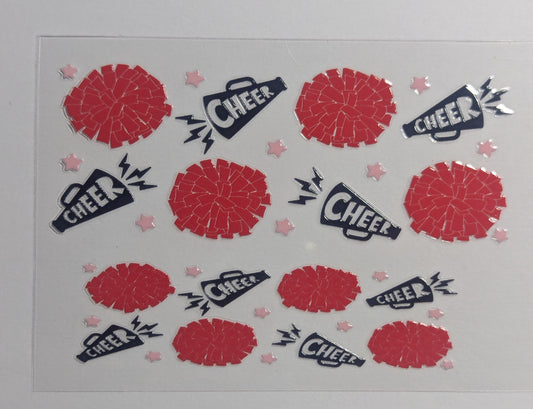 Mini Tumbler Keychain UV/DTF Wraps - Cheer