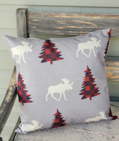 17" Winter Theme Linen Pillow Covers - Multiple Designs Available